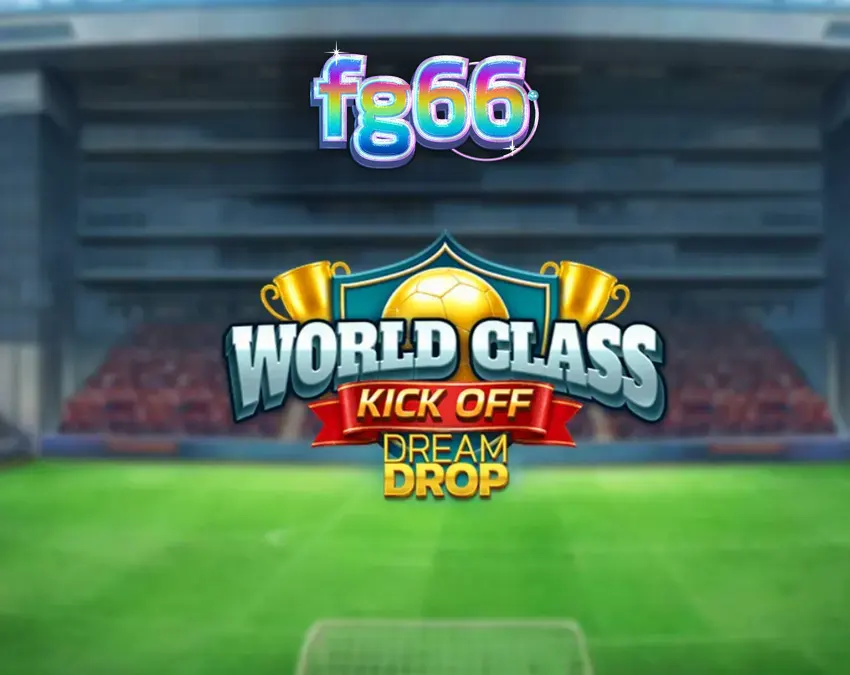 Tampilan antarmuka retro slot World Class Kick Off Dream Drop